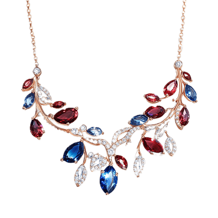 DIAMOND/RUBY NECKLACE