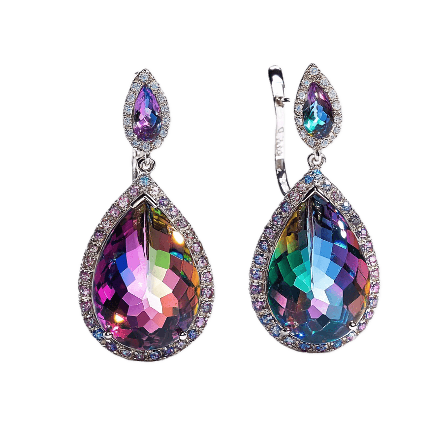 DIAMOND/RUBY EARRING